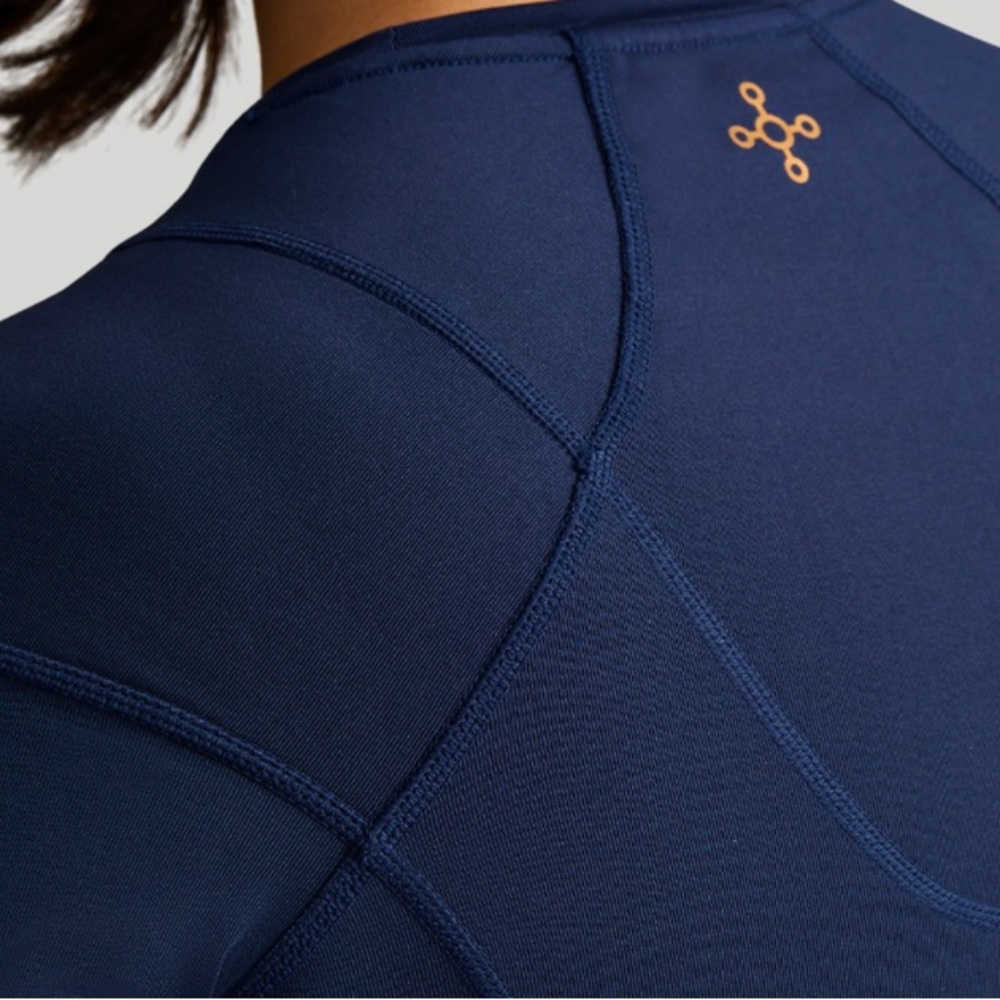 TOMMIE COPPER WOMEN’S PRO-GRADE SHORT SLEEVE SHOULDER SUPPORT SHIRT SZ M NAVY - Picture 3 of 16